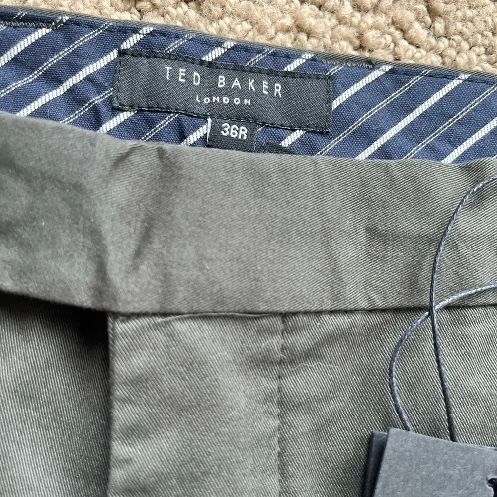 Ted Baker 36R Genay Irvine Slim Fit Chinos - Khaki